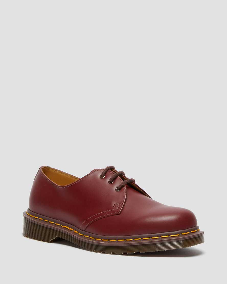 Dr. Martens 1461 Vintage Made In England Kadın Oxford Ayakkabı - Ayakkabı Bordo |DEPMB7815|